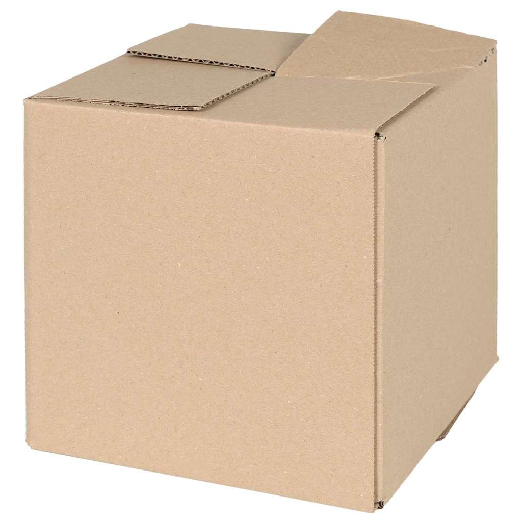 vidaXL Faltbox mit Speicher 50 pcs Natur 15 x 15 x 8 cm Karton