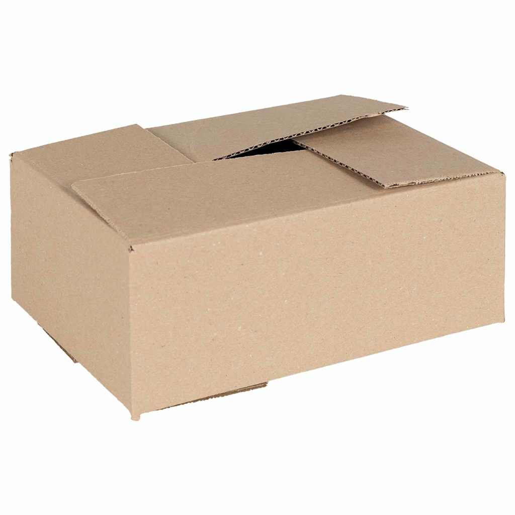 vidaXL Faltbox mit Speicher 50 pcs Natur 15 x 15 x 8 cm Karton