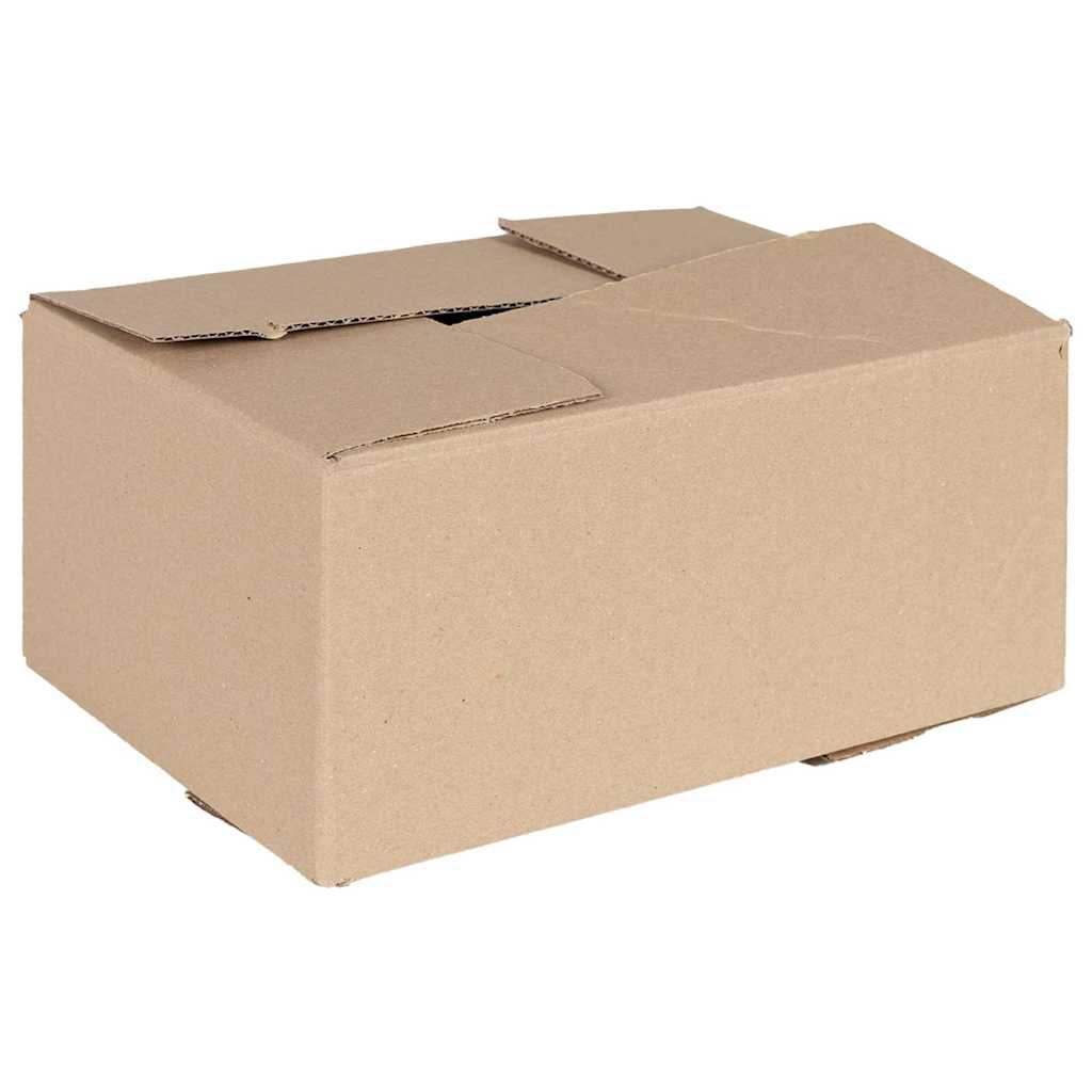 vidaXL Faltbox mit Speicher 50 pcs Natur 15 x 15 x 8 cm Karton