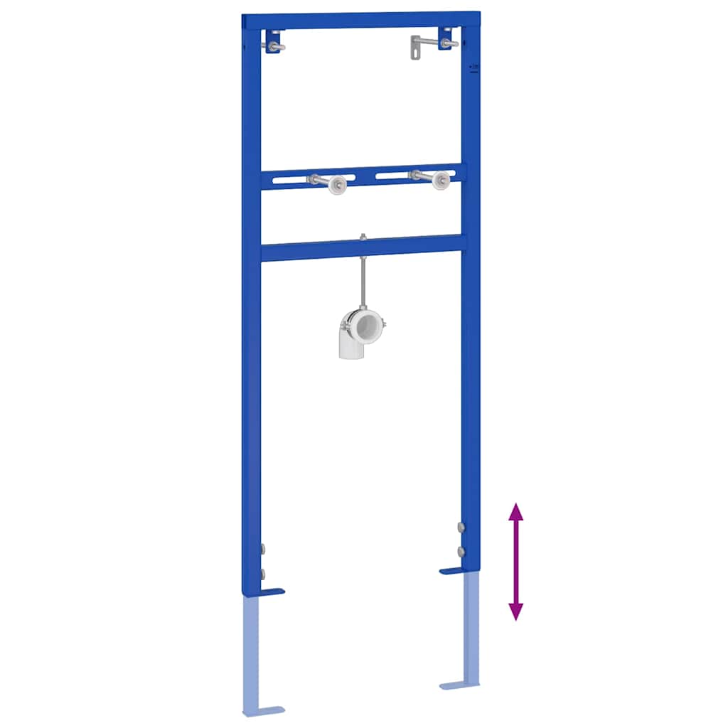 vidaXL Badezimmer Wandstütze Blau 50 x 3 x 112 cm