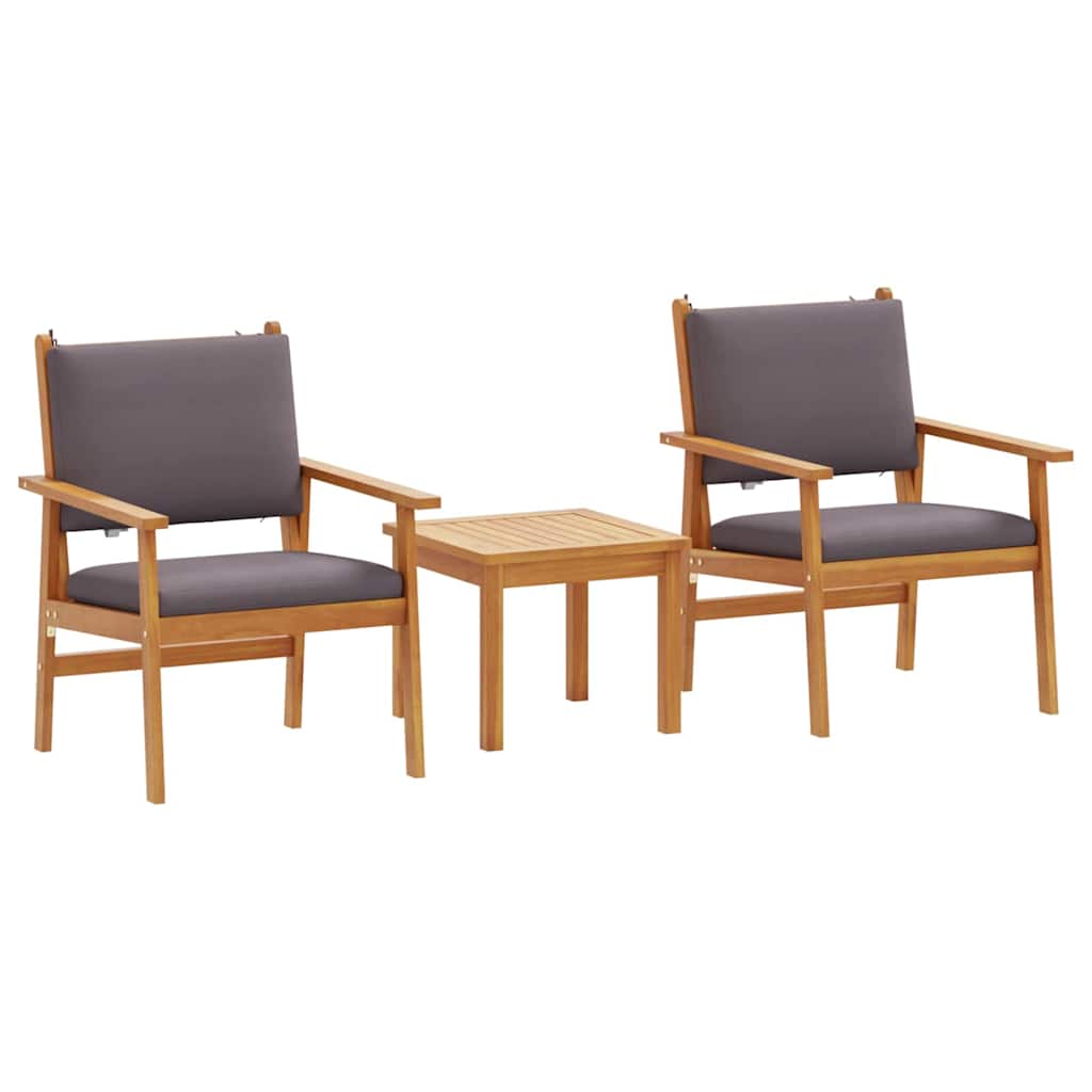 Gartensofa-set 4 pcs Braun 120 x 65,5 x 79 cm Massivholz Akazie