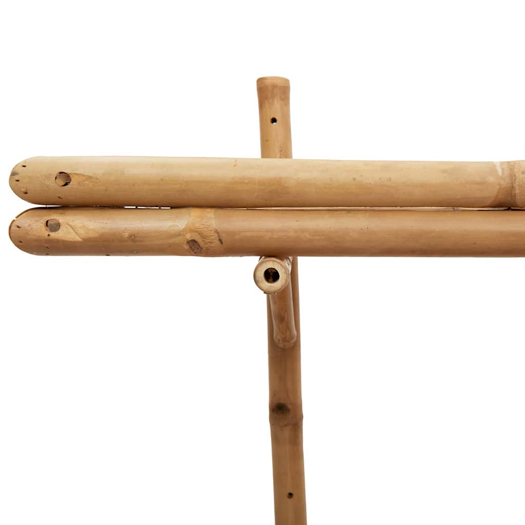 vidaXL Wandregal mit Regal Wandmontiert Braun 39 x 26 x 60 cm Bambus