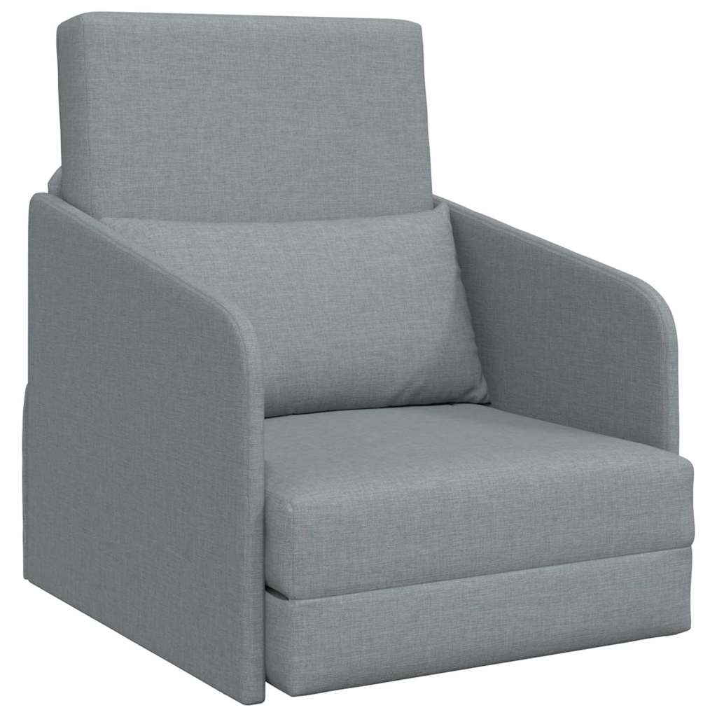 vidaXL Schlafsofa Hellgrau 65 x 80 x 83 cm Stoff