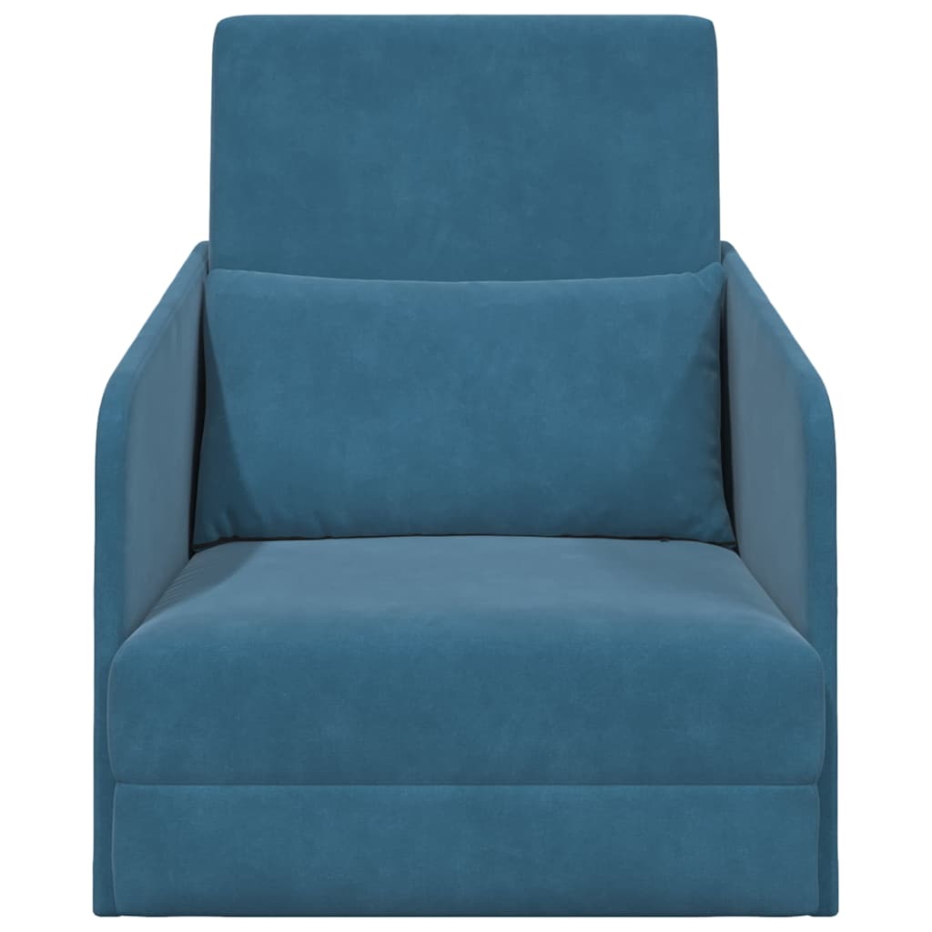 vidaXL Schlafsofa Blau 65 x 80 x 83 cm Samt