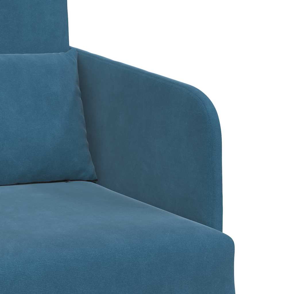 vidaXL Schlafsofa Blau 65 x 80 x 83 cm Samt