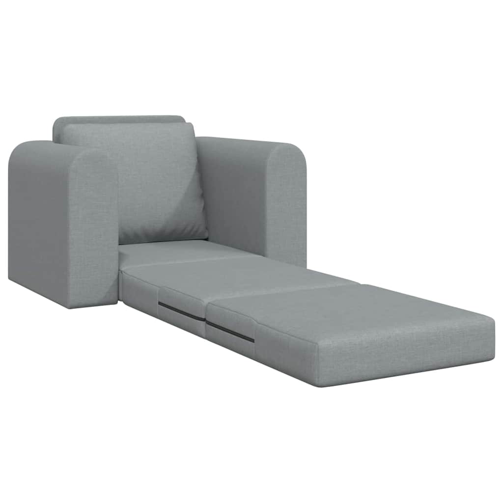 vidaXL Schlafsofa Hellgrau 98 x 71 x 83 cm Stoff