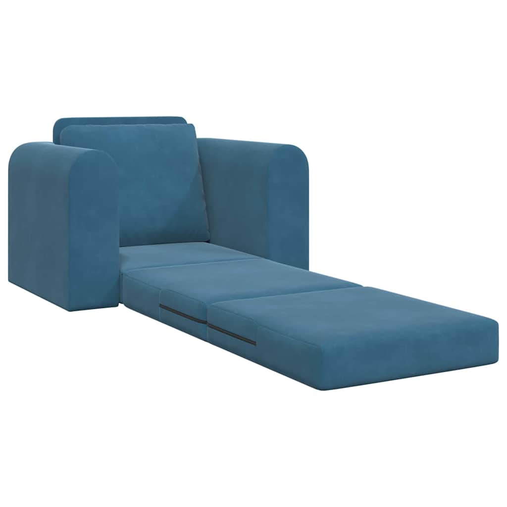 vidaXL Schlafsofa Blau 98 x 71 x 83 cm Samt