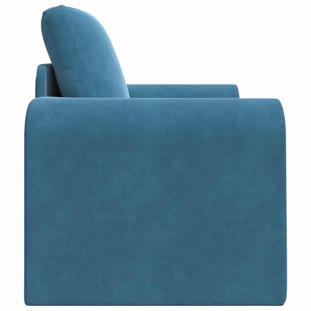 vidaXL Schlafsofa Blau 98 x 71 x 83 cm Samt