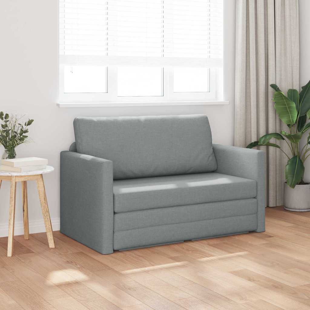 vidaXL Schlafsofa Hellgrau 124 x 71 x 78 cm Stoff