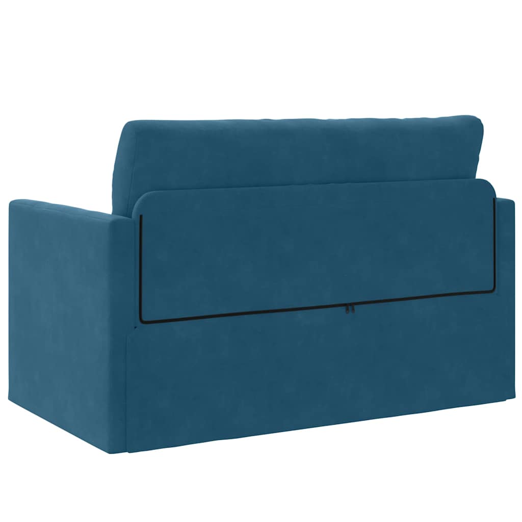 vidaXL Schlafsofa Blau 124 x 204 x 61 cm Samt