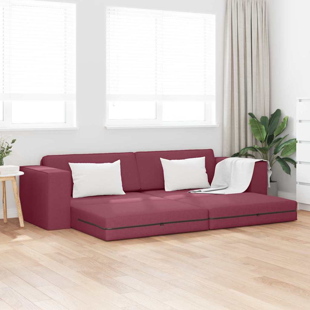 vidaXL Schlafsofa Hellgrau 245 x 78 x 77 cm Stoff