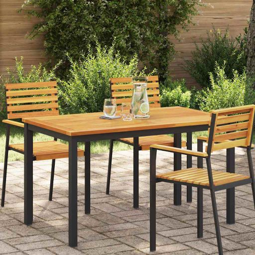 vidaXL Tischplatte Braun 80 x 40 x 2 cm Massivholz Akazie