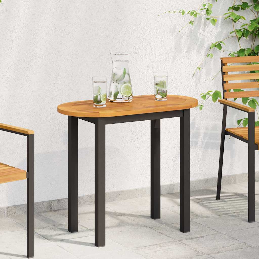 vidaXL Tischplatte Braun 80 x 40 x 2 cm Massivholz Akazie