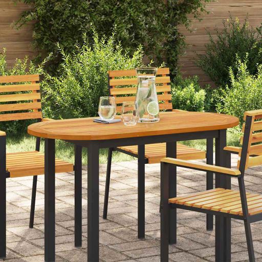 vidaXL Tischplatte Braun 80 x 40 x 2 cm Massivholz Akazie