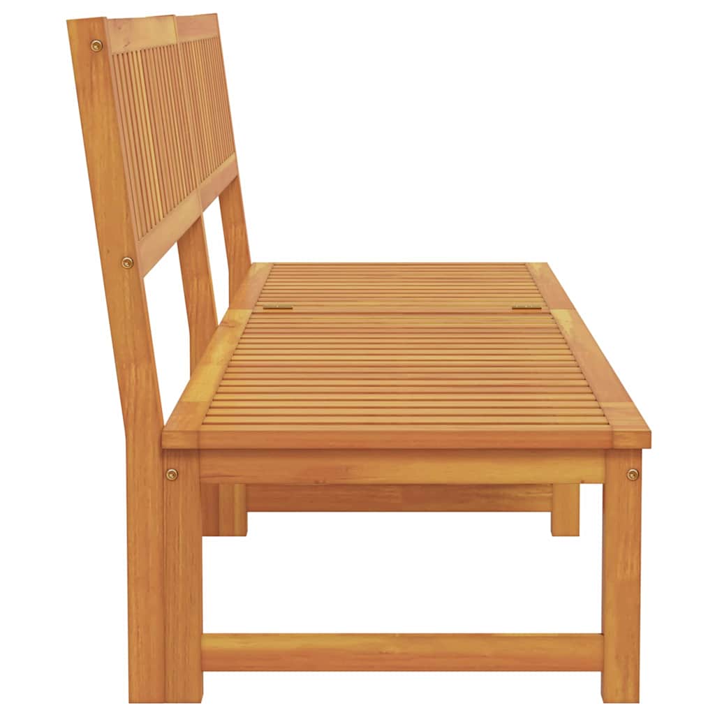 vidaXL Sonnenliege Braun 200 x 57 x 75cm Massivholz Akazie