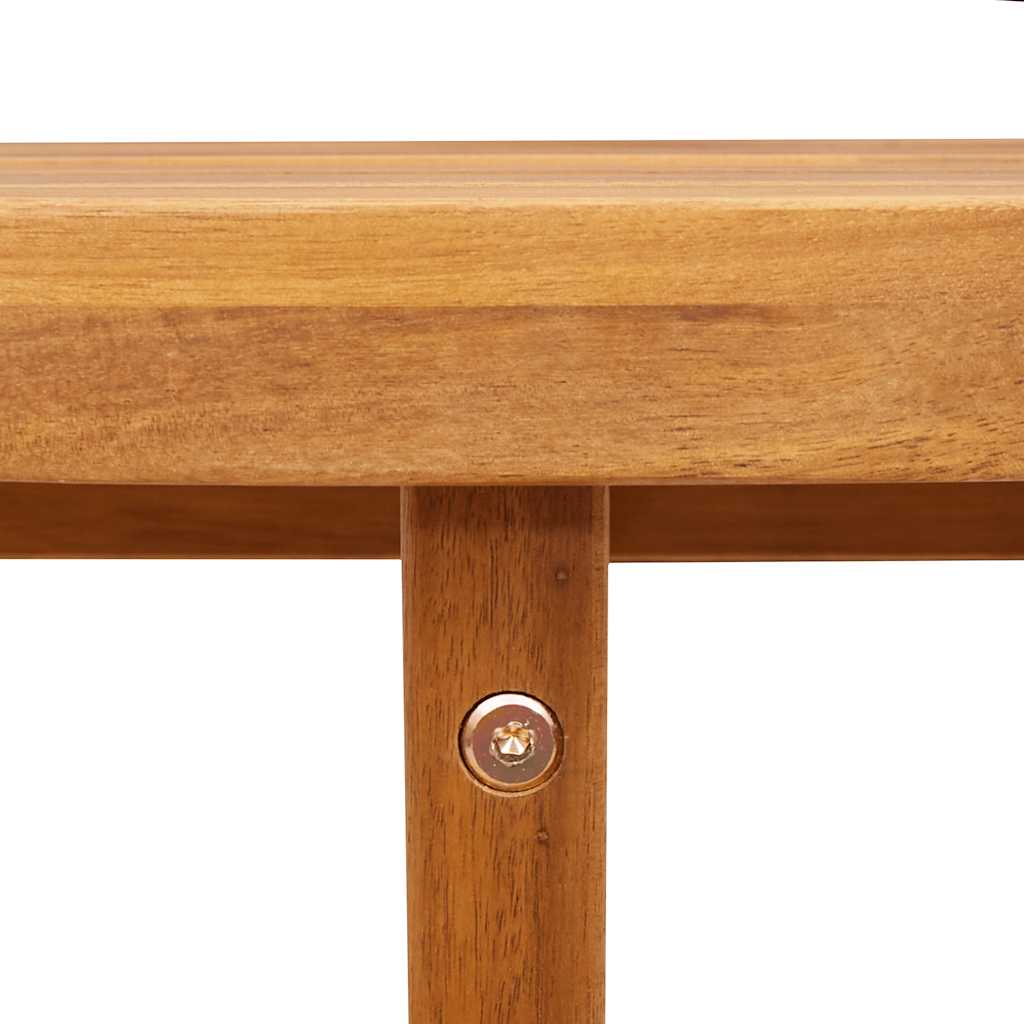 vidaXL Garten-Beistelltisch Rund Ø70x75 cm Massivholz Akazie