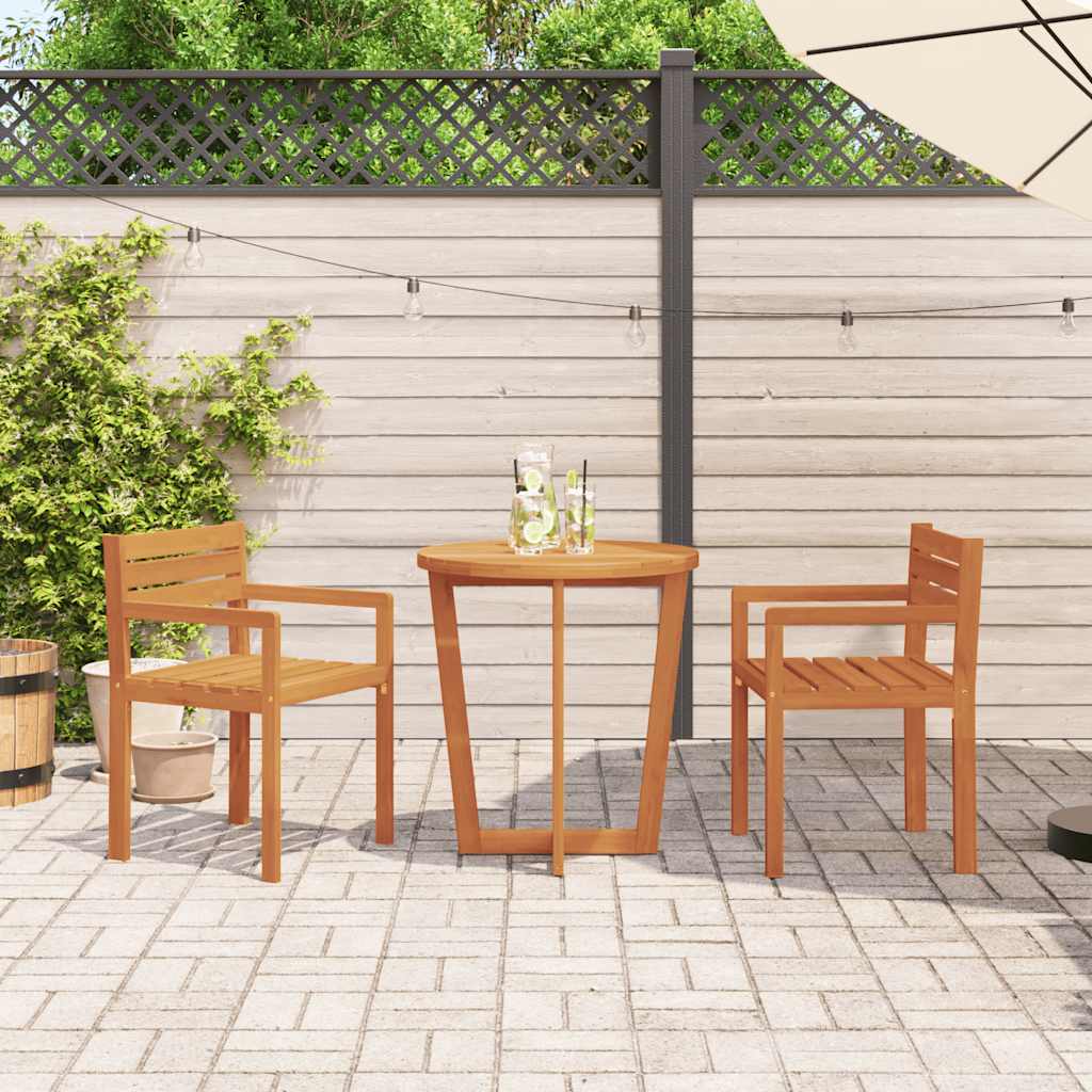 vidaXL Gartenstühle 2 Stk. 50x53x80 cm Massivholz Akazie