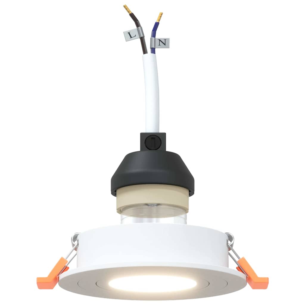 vidaXL Spotlight 6 pcs Weiß 9 x 9 x 2 cm Aluminium