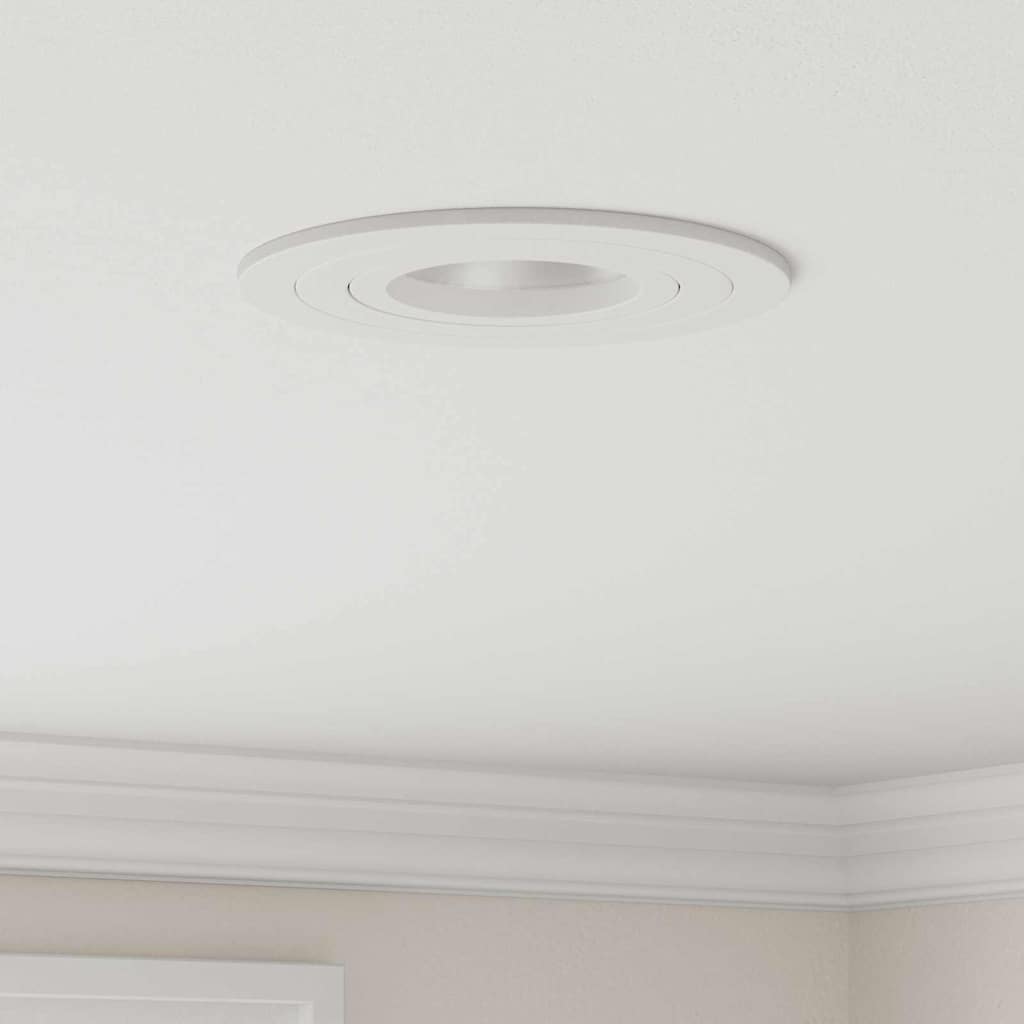 vidaXL Spotlight 6 pcs Weiß 9 x 9 x 2 cm Aluminium