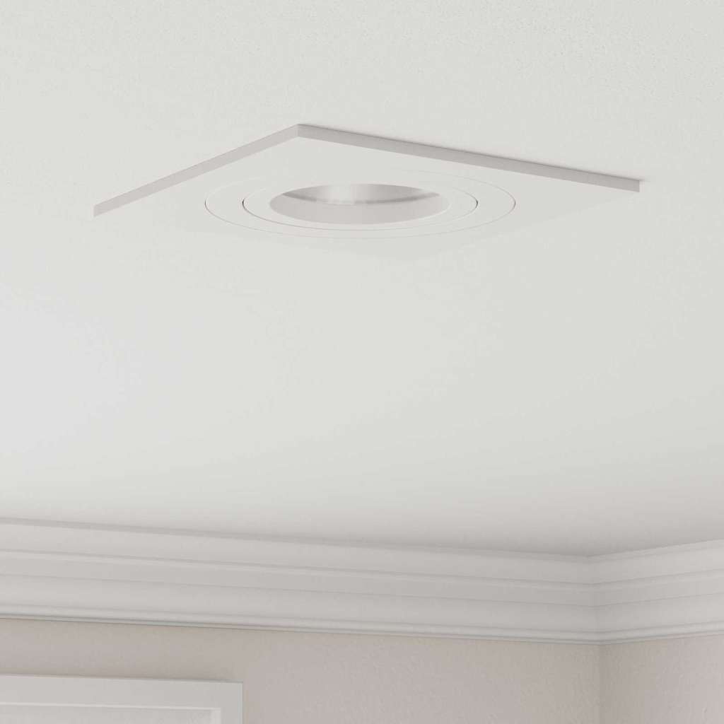 vidaXL Spotlight 6 pcs Weiß 9 x 9 x 2 cm Aluminium