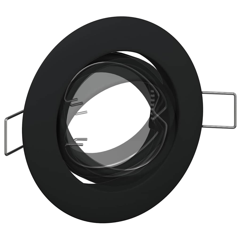 vidaXL Spotlight 6 pcs Schwarz 9 x 9 x 2,5 cm Metall