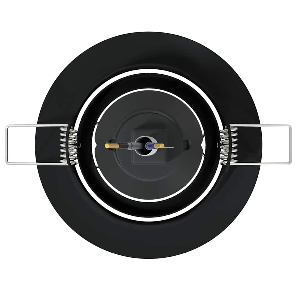 vidaXL Spotlight 6 pcs Schwarz 9 x 9 x 2,5 cm Metall