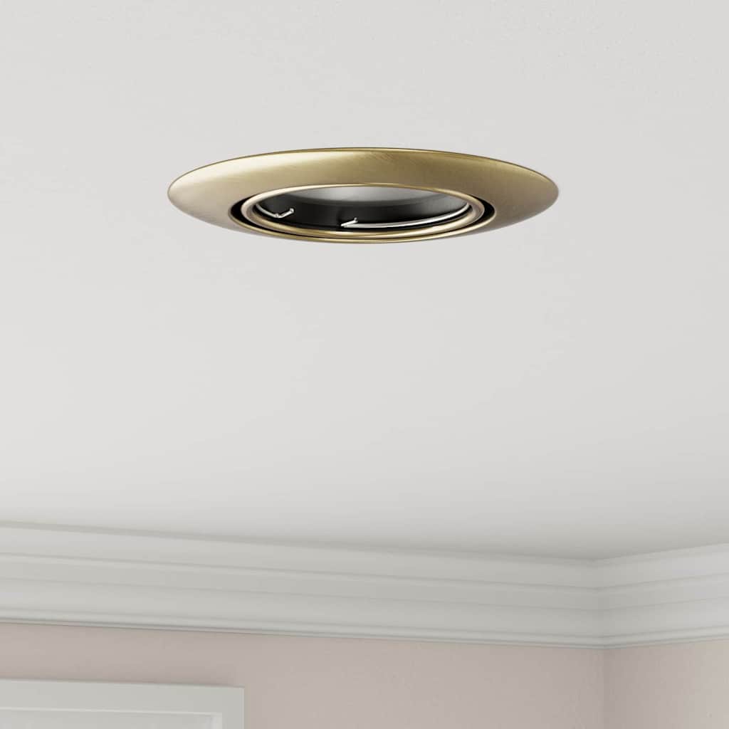 vidaXL Spotlight 6 pcs Schwarz 9 x 9 x 2,5 cm Metall