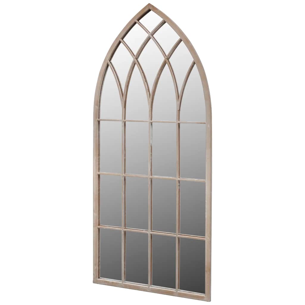 Rustikaler Gartenspiegel Bogen 60×116 cm für Indoor und Outdoor