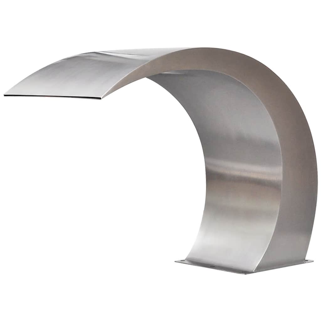 vidaXL Garten-Wasserfall Pool-Fontäne Edelstahl 45x30x60 cm