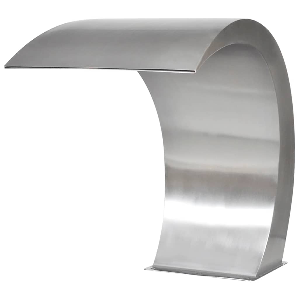 vidaXL Garten-Wasserfall Pool-Fontäne Edelstahl 45x30x60 cm