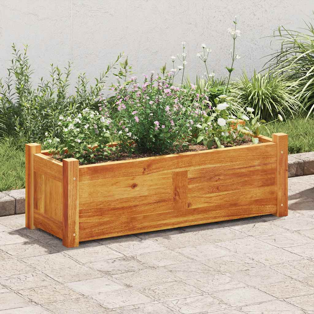 vidaXL Garten-Hochbeet Akazienholz 76x27,6x25 cm