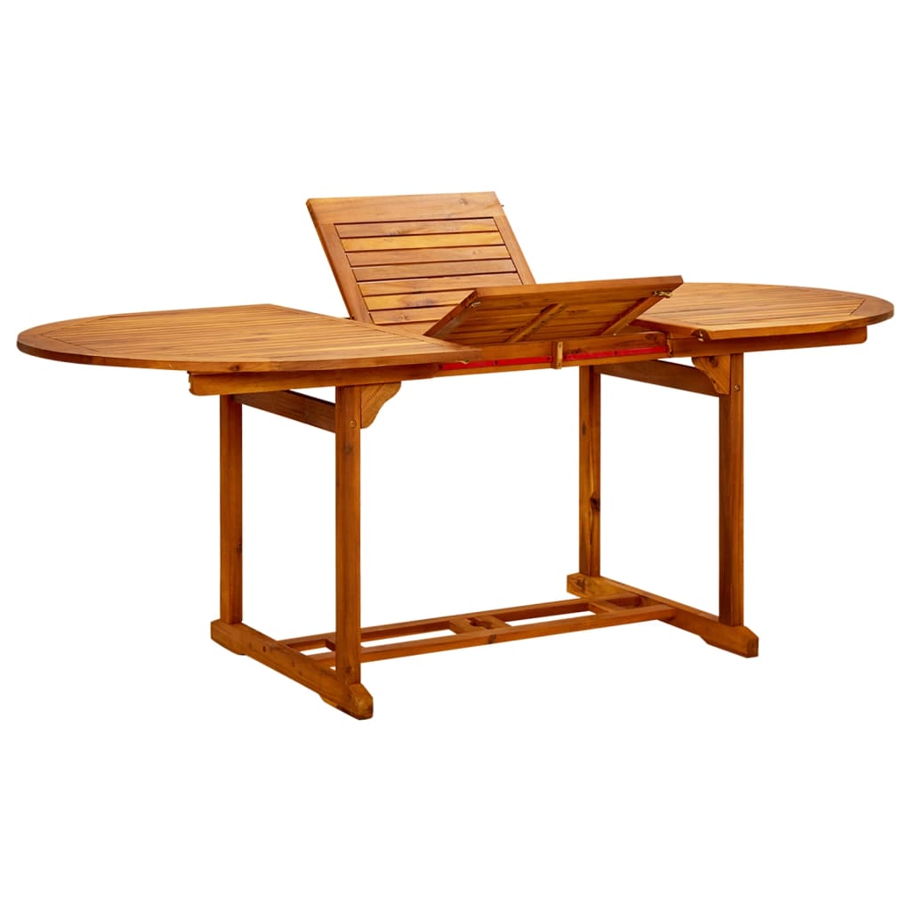 Garten-Esstisch (160-240)x100x75 cm Massivholz Akazie