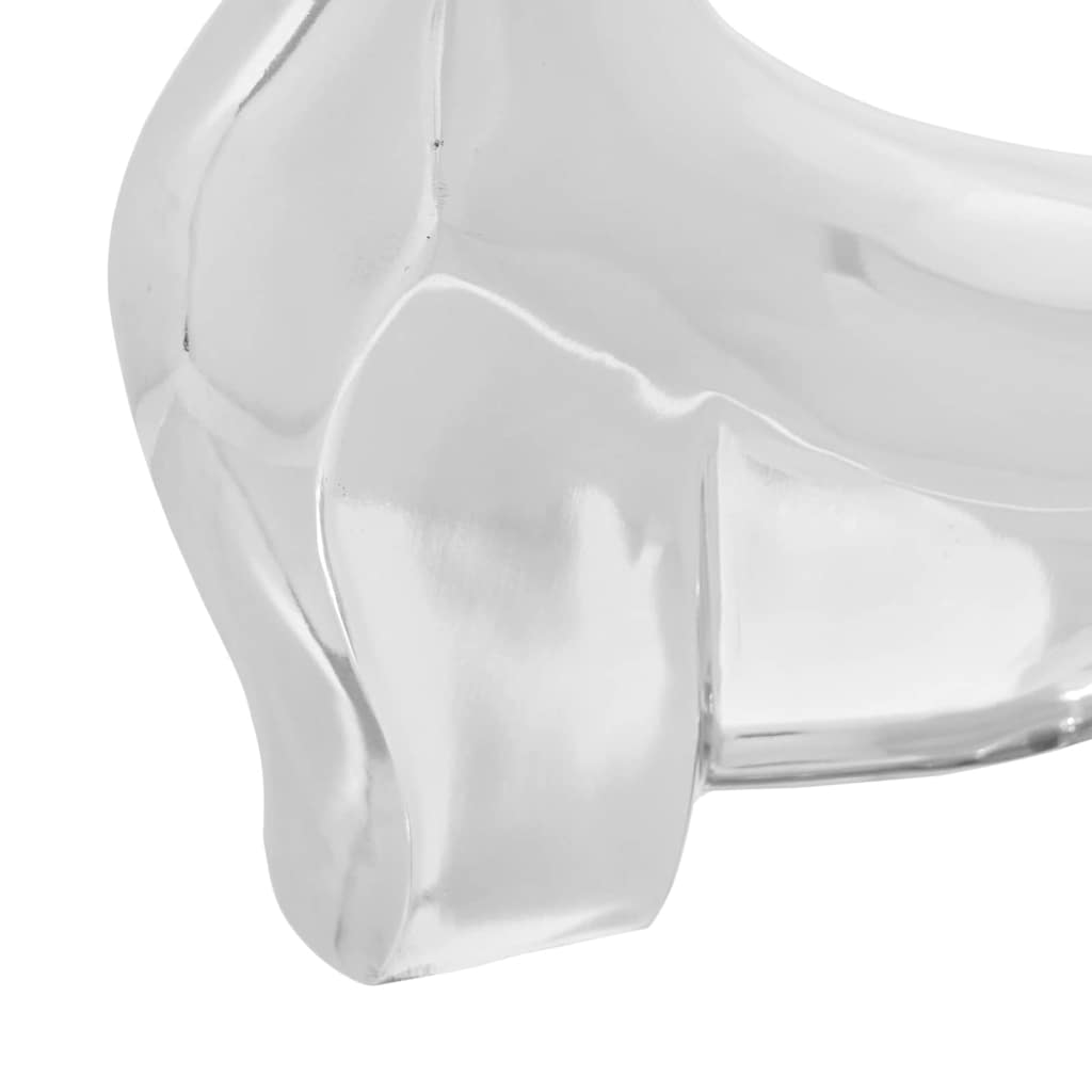 vidaXL Stierskulptur Silber 37 x 44 x 17 cm Aluminium
