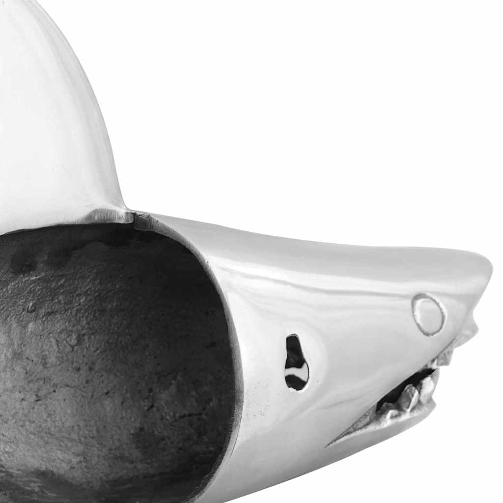 vidaXL Skulptur Silber 68 x 20 x 24 cm Aluminium