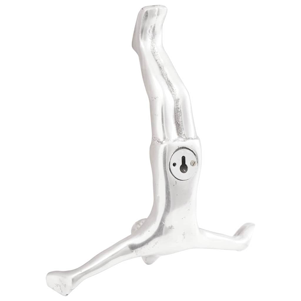 vidaXL Skulptur Silber 22 x 8 x 25 cm Aluminium