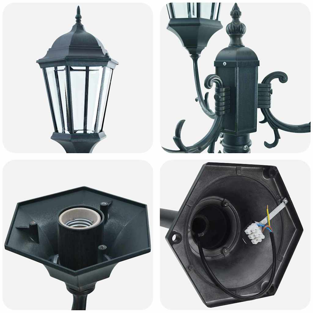 vidaXL Garten-Licht Vintage gebürstetes Grün 57 x 49 x 241 cm