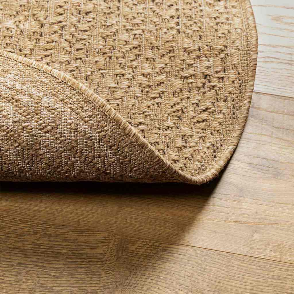 vidaXL Teppich ZIZUR Braun 150 x 80 cm Polypropylen