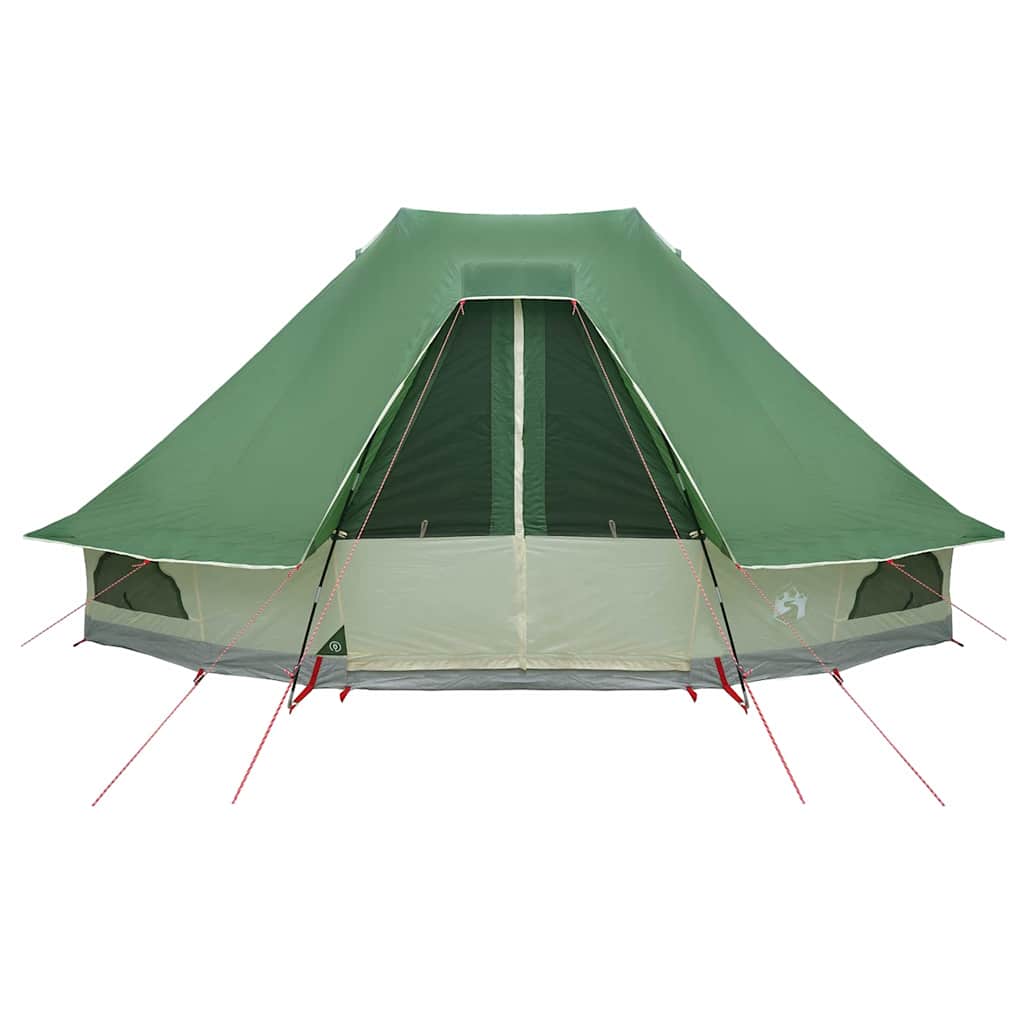 Familien-Tipi-Zelt mit Dach Grün 466 x 310 x 240 cm