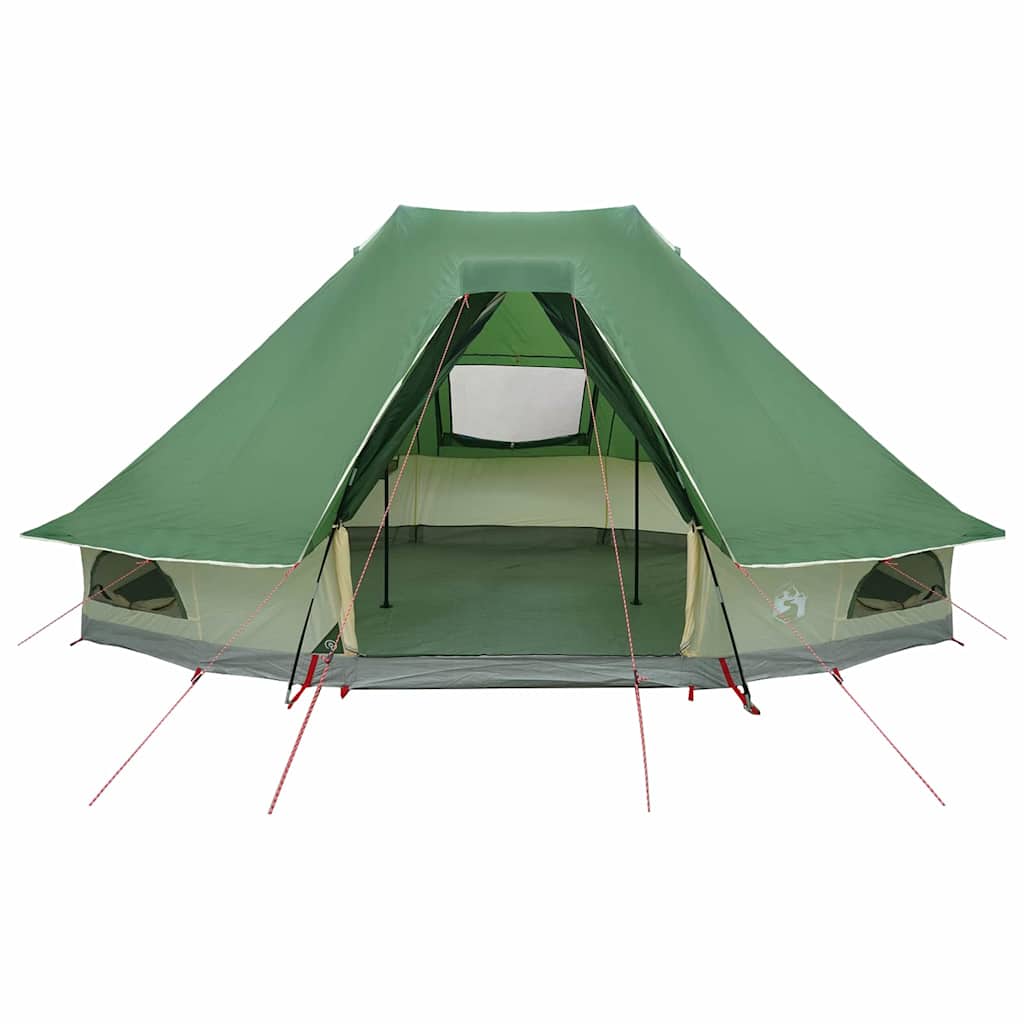 Familien-Tipi-Zelt mit Dach Grün 466 x 310 x 240 cm