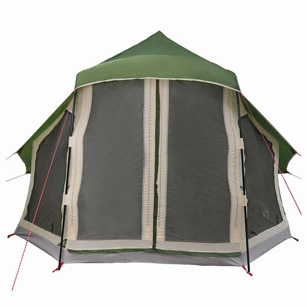 Familien-Tipi-Zelt mit Dach Grün 404 x 370 x 270 cm