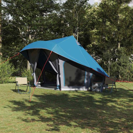 Familien-Tipi-Zelt mit Dach Grün 404 x 370 x 270 cm