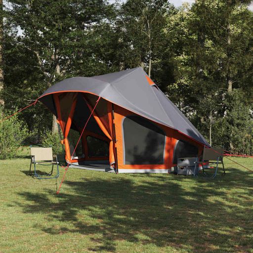Familien-Tipi-Zelt mit Dach Grün 404 x 370 x 270 cm
