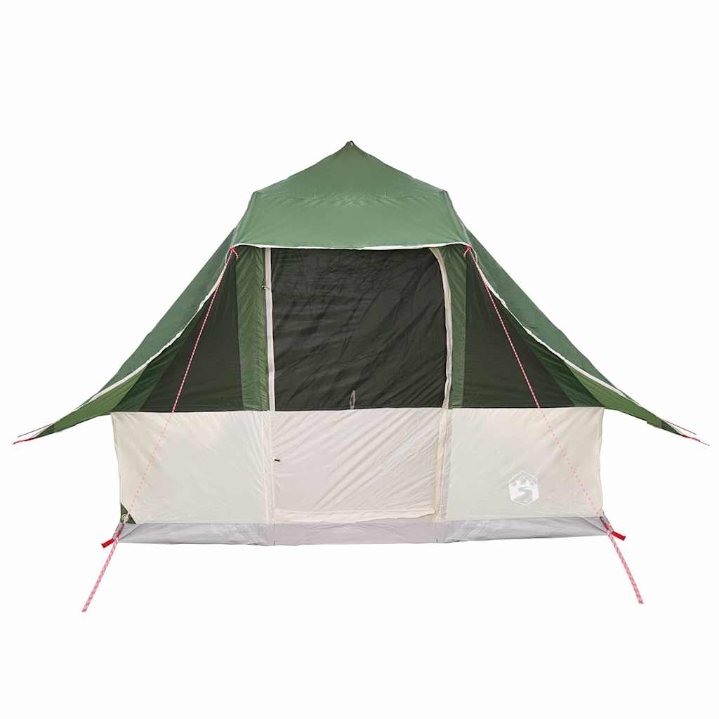 Tipi Zelt mit Dach mit Speicher Grün 358 x 296 x 258 cm Taft