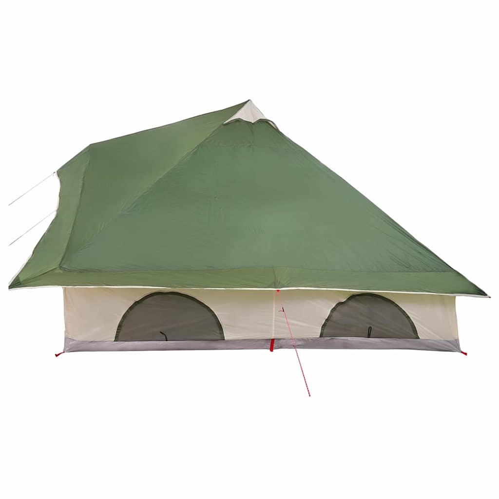 Tipi Zelt mit Dach mit Speicher Grün 358 x 296 x 258 cm Taft