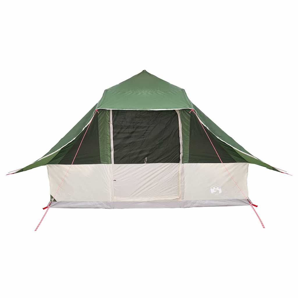 Tipi Zelt mit Dach mit Speicher Grün 364 x 281 x 257 cm Taft