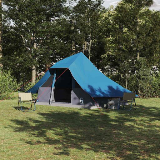 Tipi Zelt mit Dach mit Speicher Grün 364 x 281 x 257 cm Taft