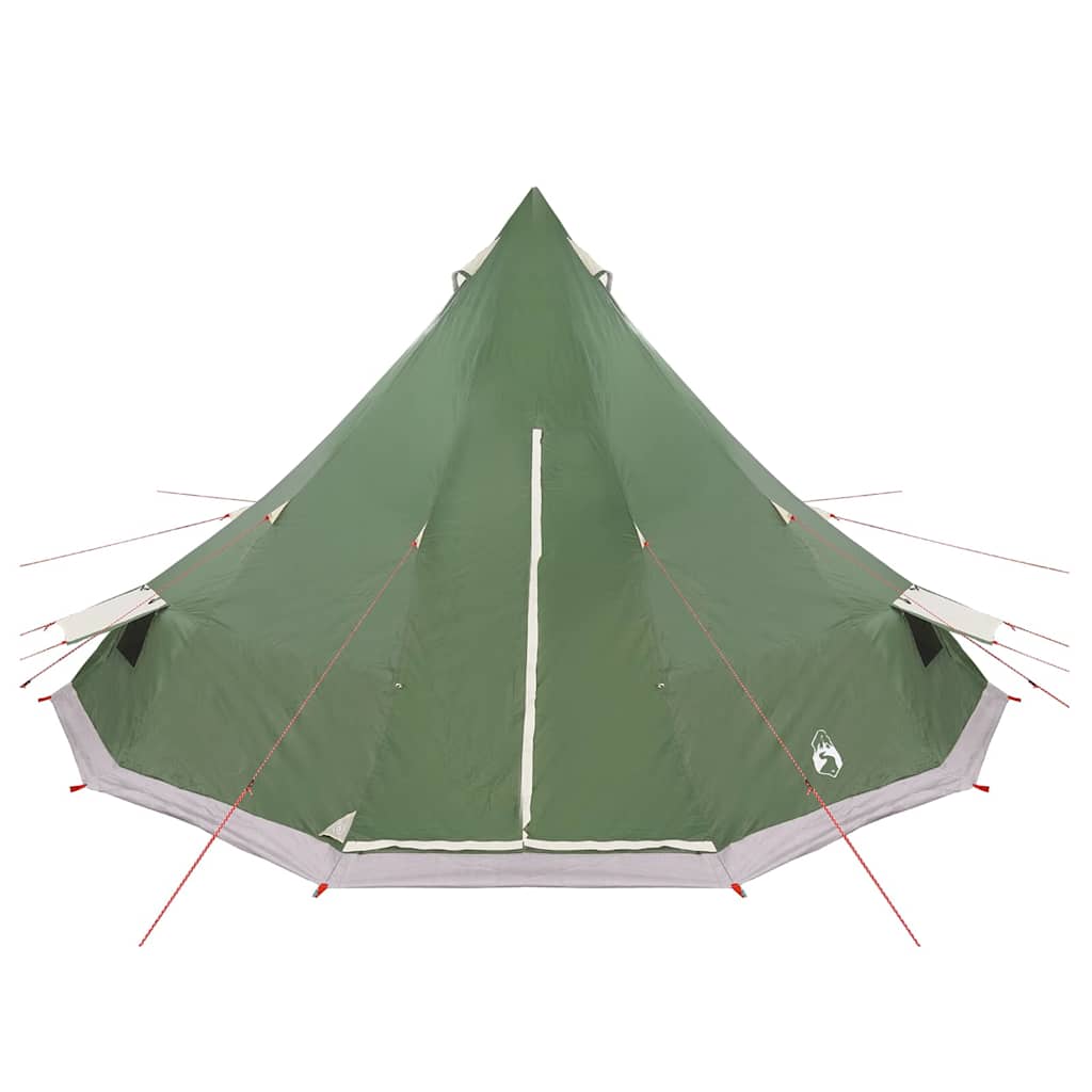 Familien-Tipi-Zelt mit Dach Grün 560 x 560 x 300 cm
