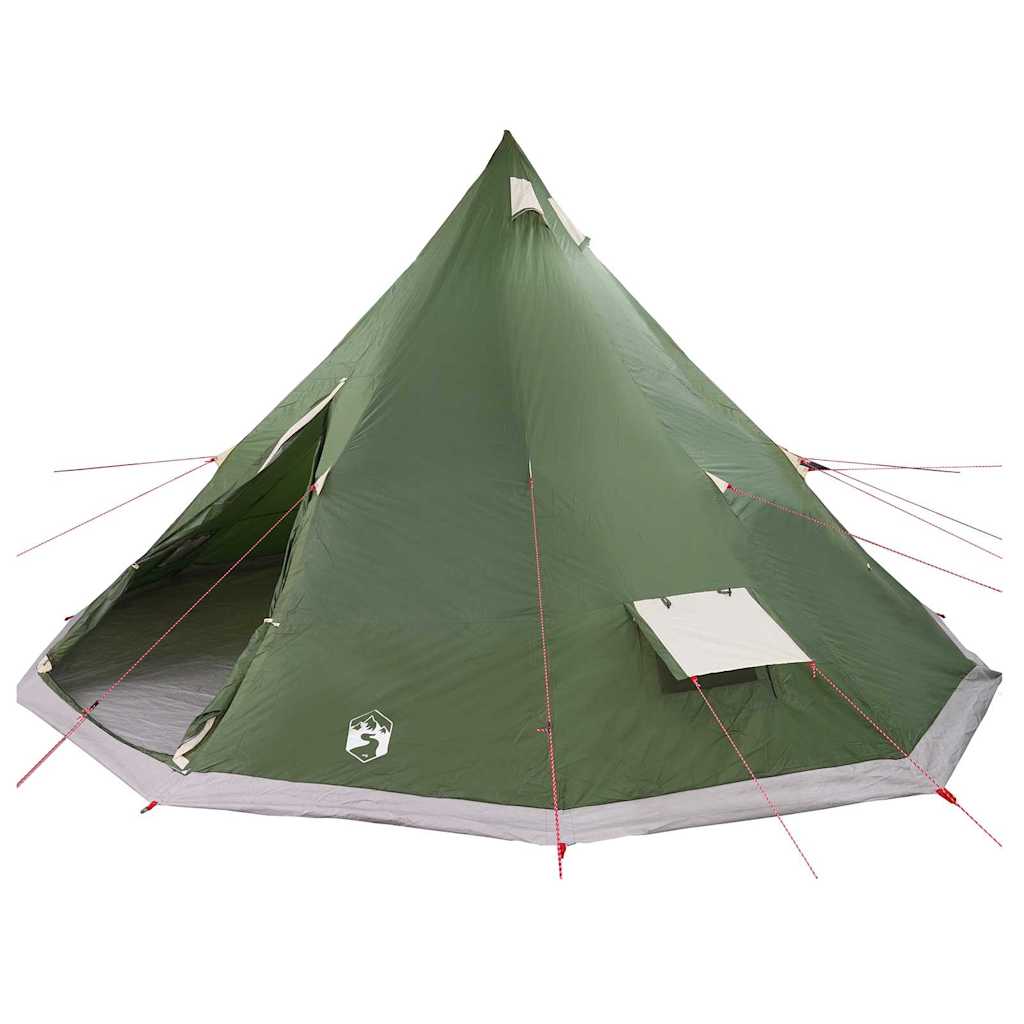 Familien-Tipi-Zelt mit Dach Grün 560 x 560 x 300 cm