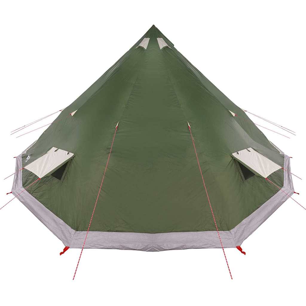 Familien-Tipi-Zelt mit Dach Grün 560 x 560 x 300 cm