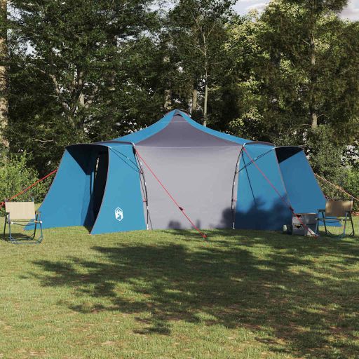Tipi Zelt mit Dach Grün und Beige 492 x 492 x 275 cm Stoff